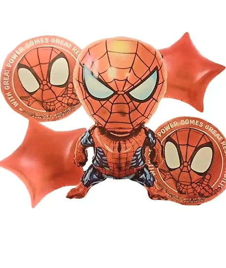 Spider Man birthday balloons decoration