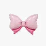 بالونة هيليوم فيونكة لون بينك لحفلات سبوع بنت وعيد ميلاد البنات