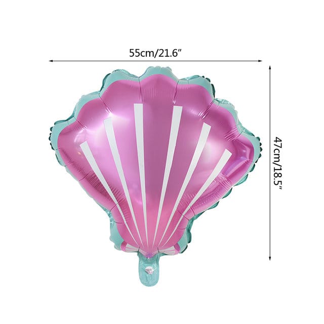 بالونة قوقعة "صدفة" بينك بالونات عالم البحار