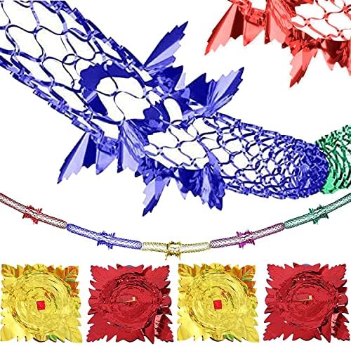 زينة عيد ميلاد فويل اللوان متعددة 5متر