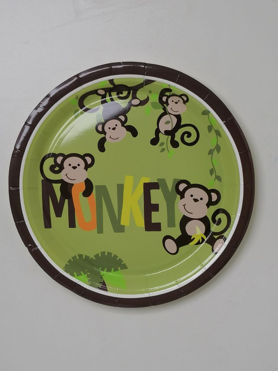 اطباق عيد ميلاد شكل حيوانات الغابه شكل قرد عباره عن 10 اطباق