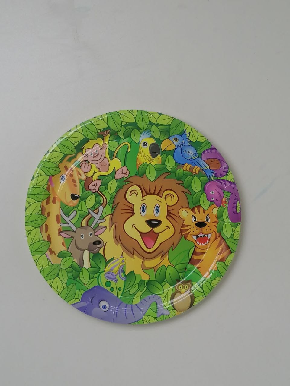 اطباق عيد ميلاد شكل حيوانات الغابه اشكال اسد نمر غزاله زرافه قرد عصافير عباره عن 10 اطباق