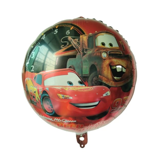 بالونه دائريه شكل برق بنزين لون احمر