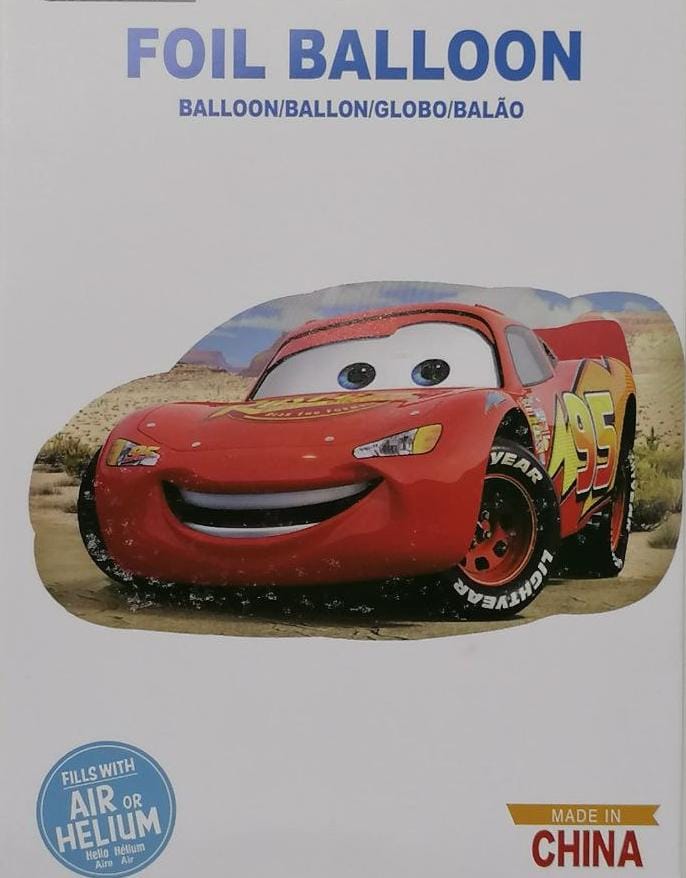 بالونه مجسمه شكل برق بنزين لون احمر