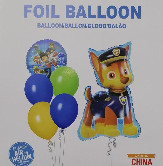 مجموعة بالونات شكل دورية المخلب 6 قطع