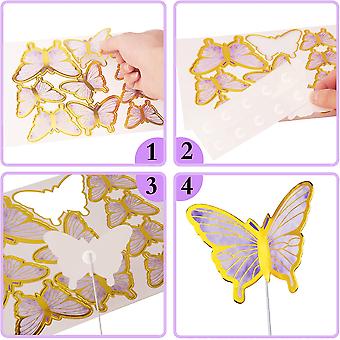 فراشات ورقية عدد 10 فرشات