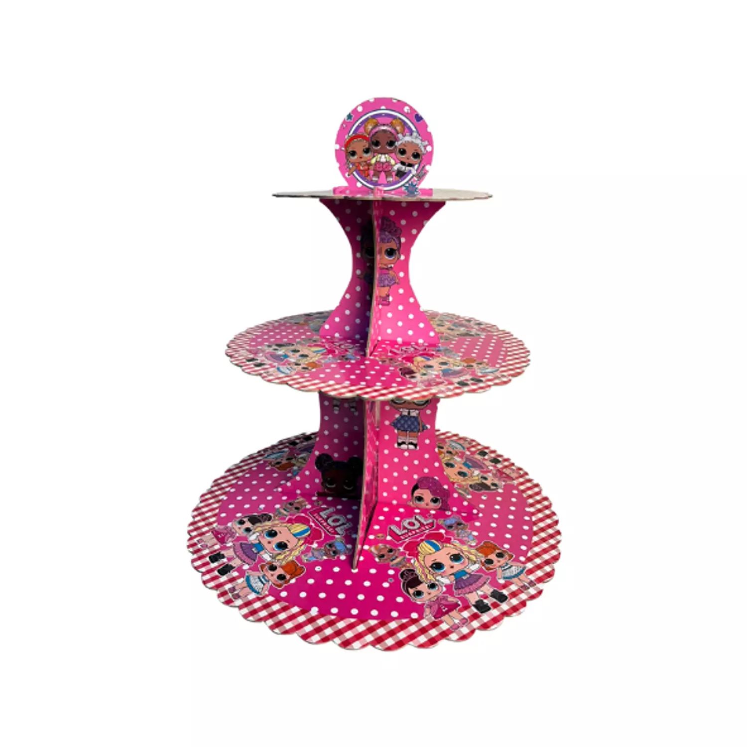 استاند حامل كب كيك شكل شخصية LOL خامه كرتون مقوي