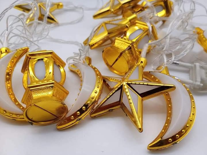 ليد نور سيريا هلال ونجمه رمضان ضوء ملون اللوان متعدده