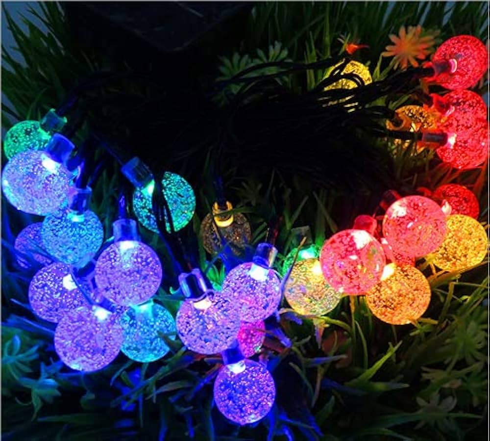 فرع نور حبل نور رمضان كرستال مدور ضوء ملون مخلط