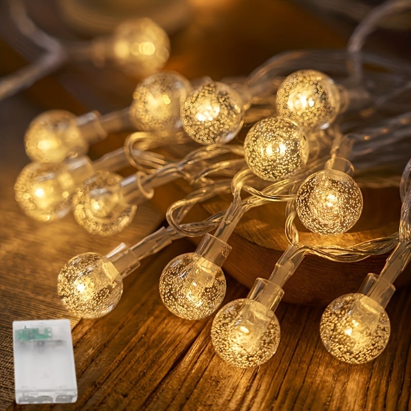 فرع نور حبل نور رمضان كرستال مدور ضوء لون اصفر خامه ه