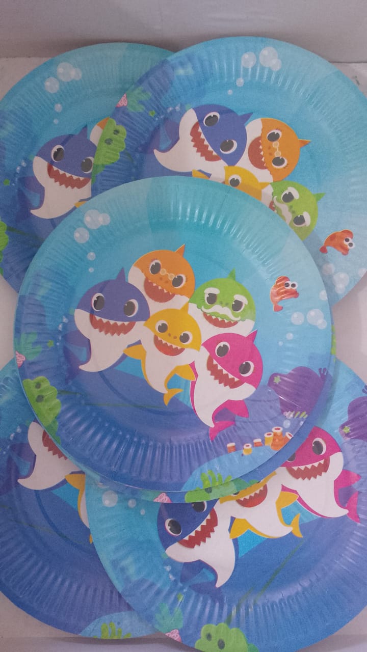 اطباق بيبي شارق اللوان متعدده خامه كرتون مكون من 10 اطباق