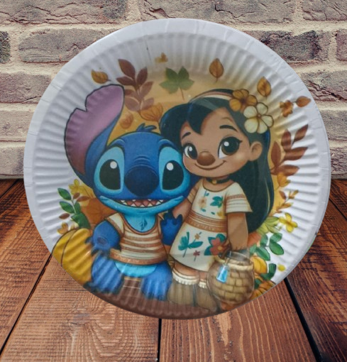 اطباق جاتوه شكل ليلو وستيتش مكونه من 10اطباق دائري