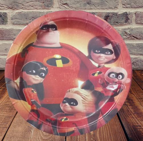 طبق كرتون مربعة رسمة الفرقه المقنعه 10 اطباق