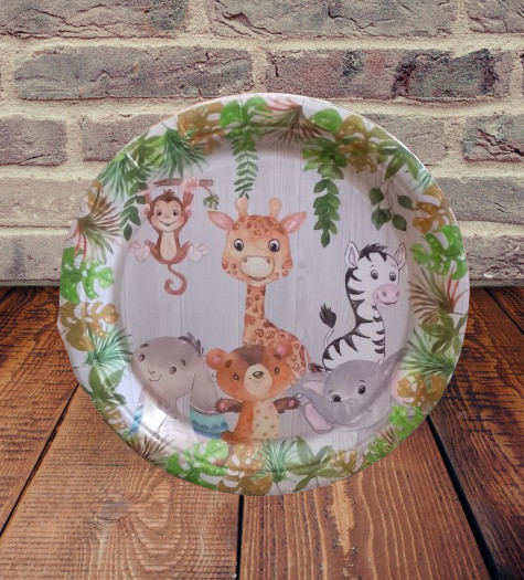 اطباق شكل حيوانات الغابه شكل فيل وزرافه وحمار وحشي وقرد وثنجاب اللون واشكال