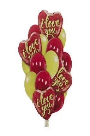 مجموعة بالونات عيد الحب وذكرى الزواج 16 قطعة
