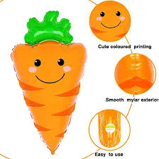 بالونة مجسمة شكل جزر  بالونات خضروات قطعة واحدة