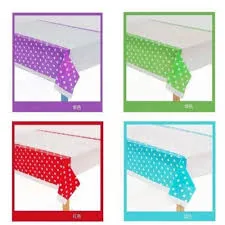 مفرش سفرة منقط x سادة الوان متعددة