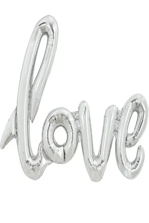 بالونة فويل عيد الحب وذكرى الزواج لون فضي