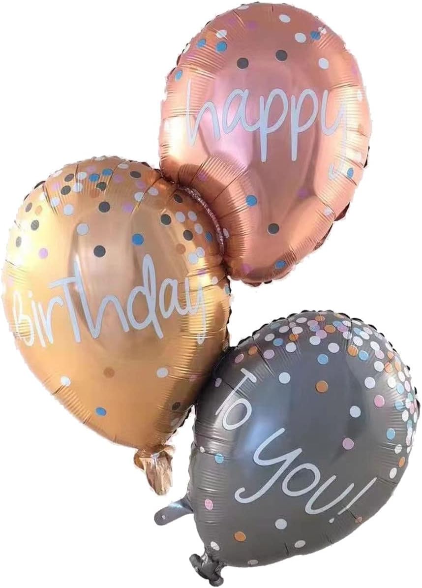 بالونة عيد ميلاد سعيد 3 بالونات