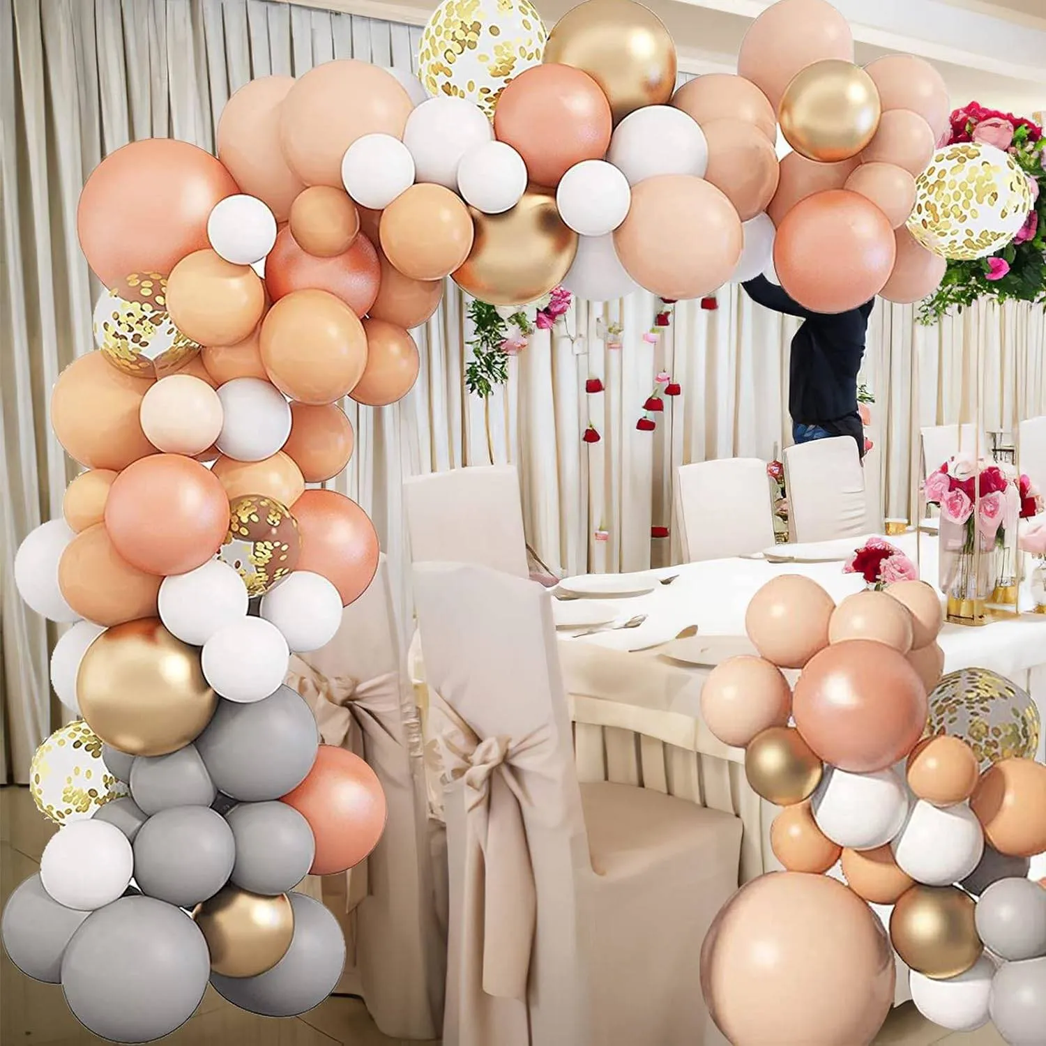 بالونات لاتكس الوان امريكي 25 بالونة