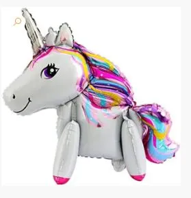 بالونة مجسمة وحيد القرن لحفلة للبنات