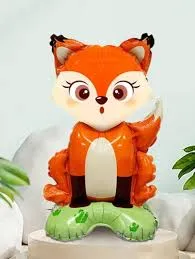 بالونة مجسم شكل ثعلب بالونات حيوانات الغابة