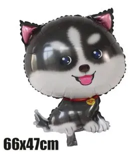 بالونة هيليوم شكل كلب هاسكي صغير