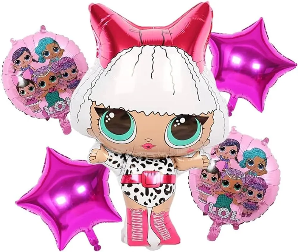 مجموعة بالونات لول بينك وفوشيا