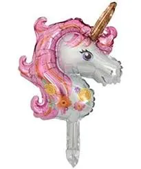 بالونة هيليوم مجسم شكل يونيكورن روز جولد