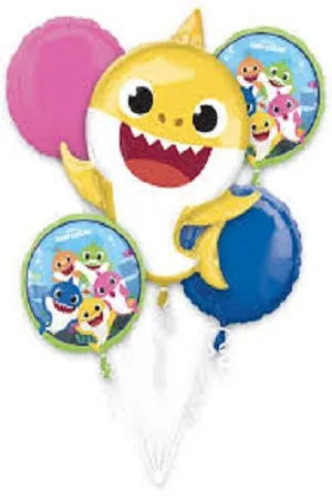 مجموعة بالونات بيبي شارك اصفر