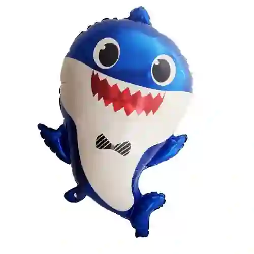بالون هيليوم مجسم شكل بيبي شارك لون ازرق