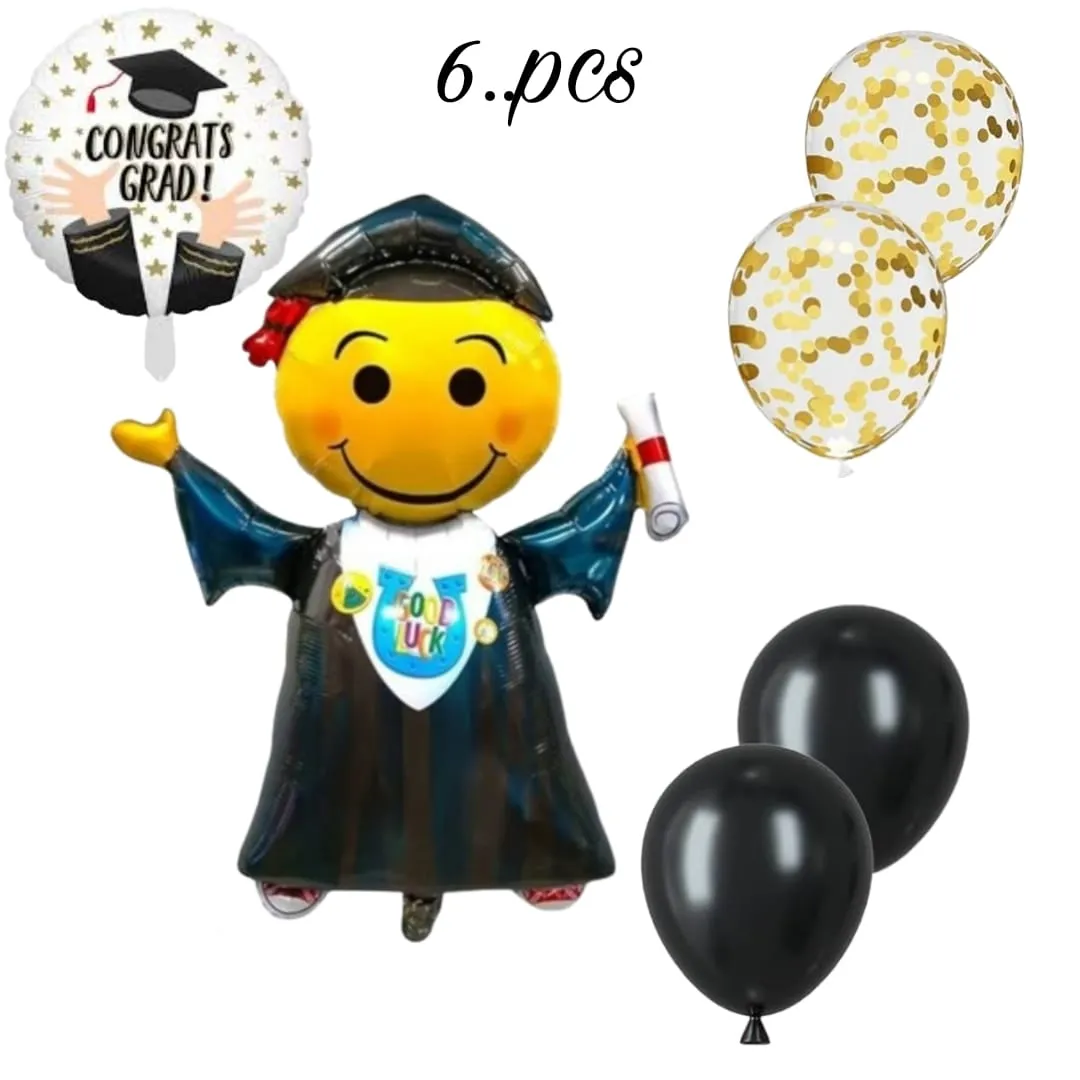 مجموعة بالونات التخرج طالب graduates grad, good luck  balloon set