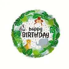 بالونات حيوانات الغابة happy birthday jungle animals balloon