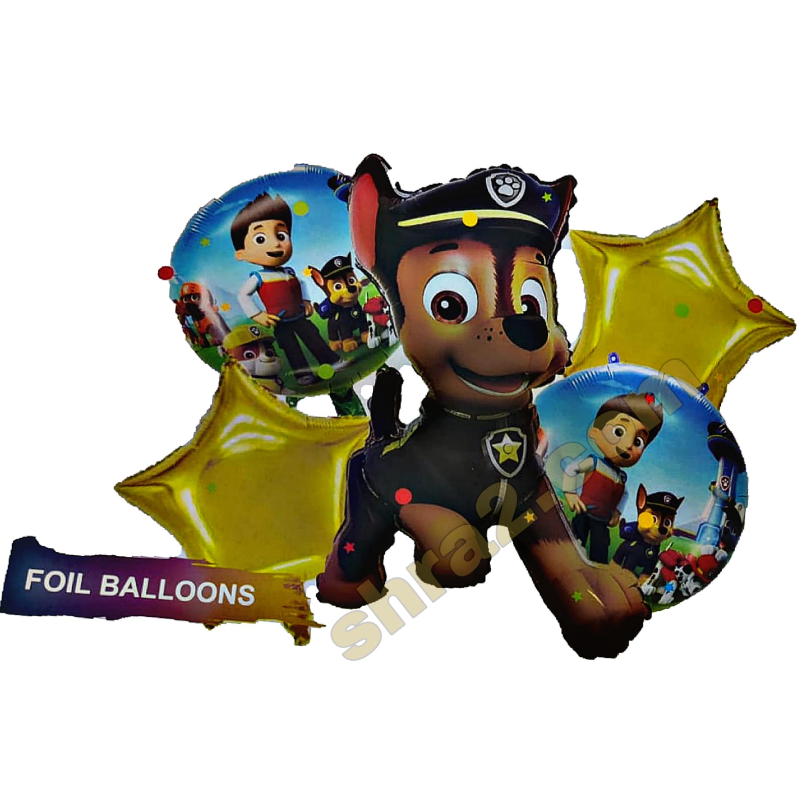 مجموعة بالونات باو باترول دورية المخالب تشيس chase foil balloons set